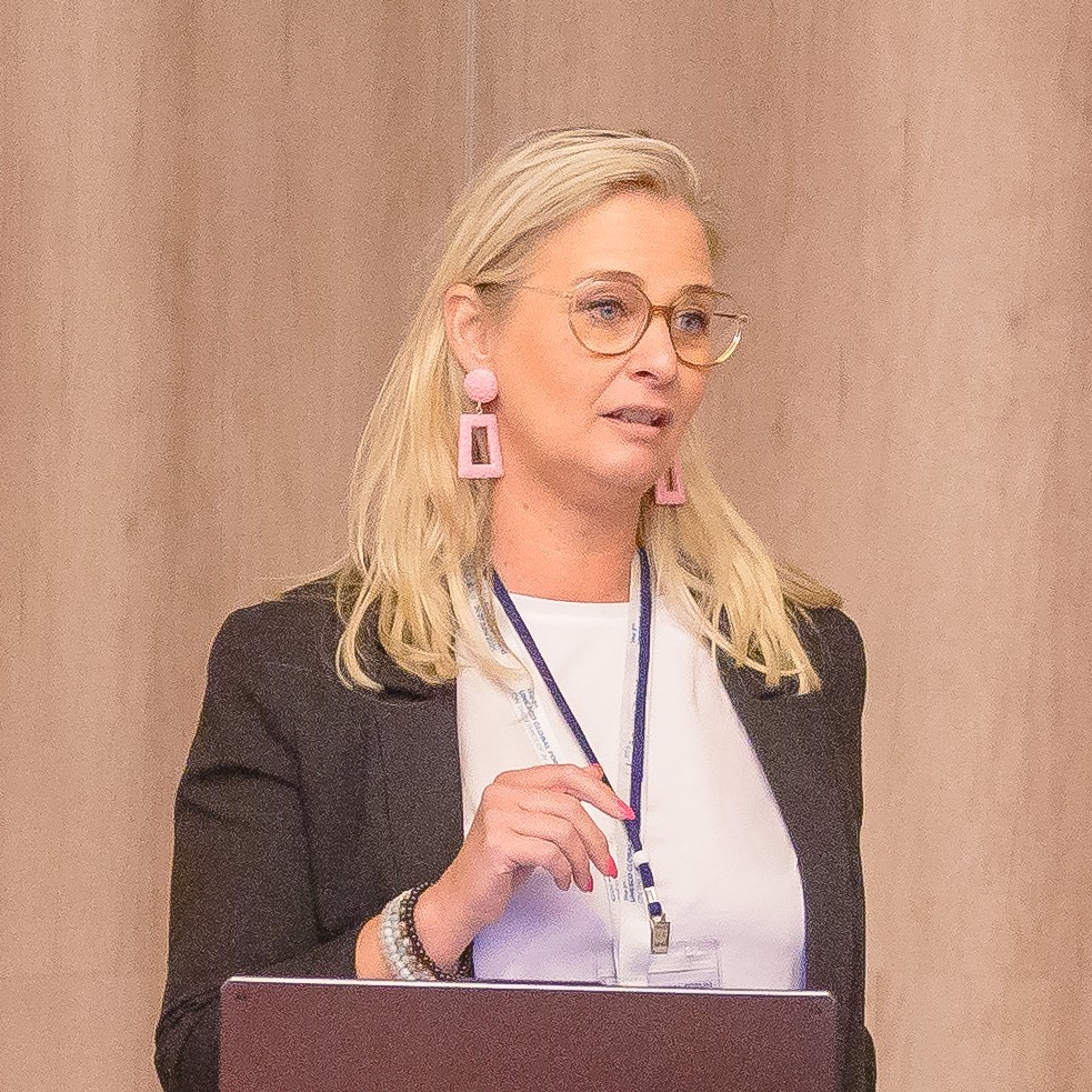 Ines Springael presenting